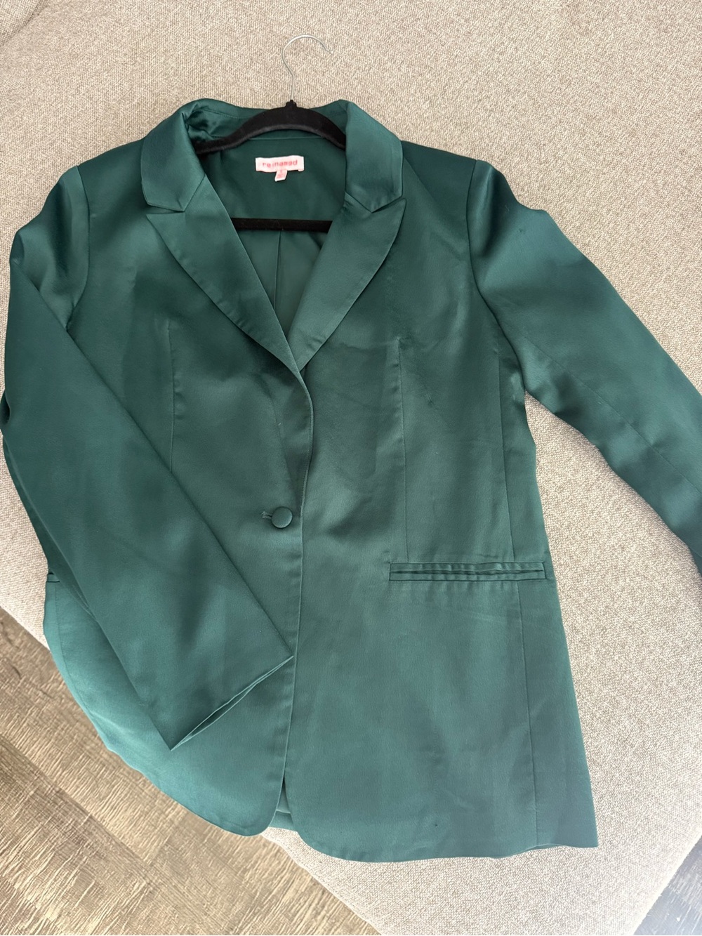 re:named Deep Green Tailored Blazer Jacket